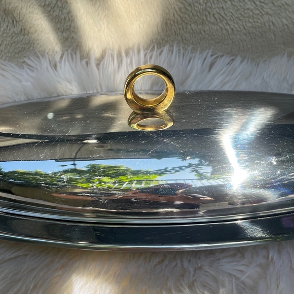 Vintage Inox 18/10 Lidded Serving Dish, Stainless Steel, Made in Italy - Picture 8 of 10